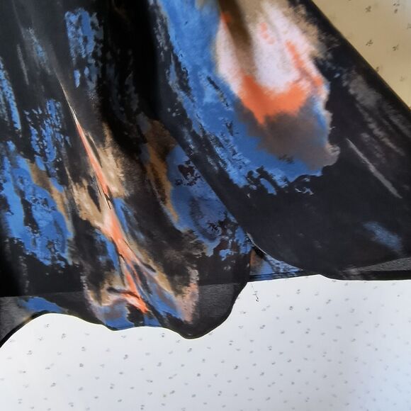 NYDJ Blouse Womens Size 2X Multicolor Artsy Abstract Career Office Geometric - Picture 7 of 16